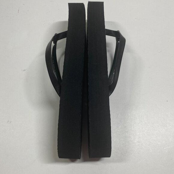 Tory Burch Thin Strap Black Flatform Flip Flops - Black - Size 7M – New - Picture 6 of 8